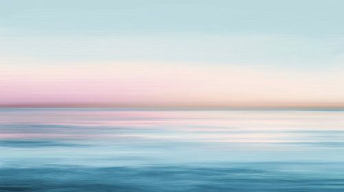 Silence pastel au bord de la mer