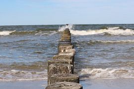 Buhnen Wellen Ostsee von Daniel Loof
