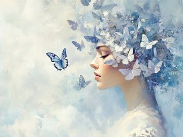 Vrouw Blauw van Kunst Kriebels