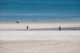 Ruimte en licht op Banjaard Beach van Werner Lerooy