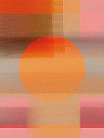 Bunte moderne abstrakte Kunst in Retro-Farben von Dina Dankers