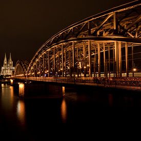 Cathedral + lock bridge Cologne by joris De Vleesschauwer