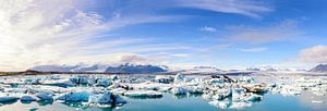 Jökulsárlón Gletschersee Panorama