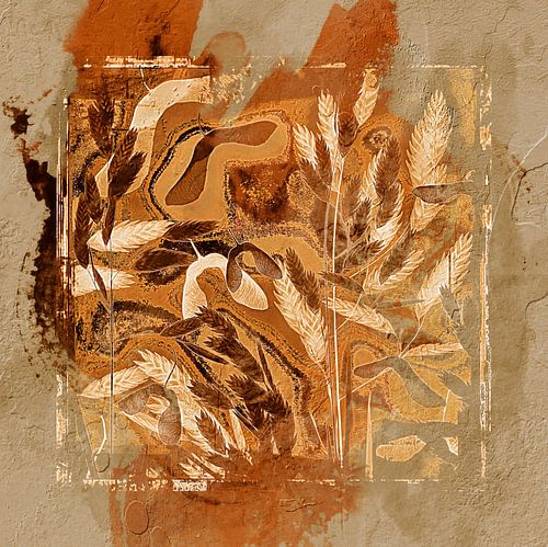 Abstracte bloemvleugeltjes.