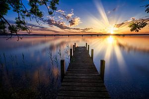 het meer van Starnberg van Einhorn Fotografie