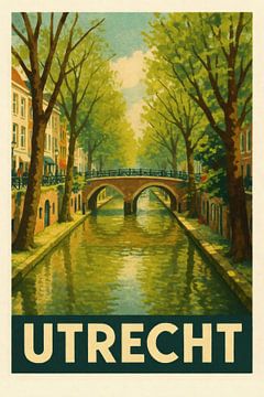 Utrecht – Brückenromantik am Kanal von Sabine Wagner