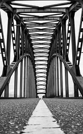 Brückenabstrakt schwarz/weiss von Wouter Van der Zwan