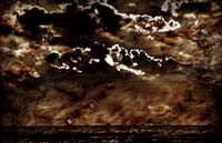 behind clouds