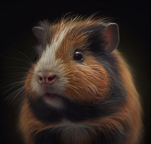 Porträt eines Meerschweinchens Illustration