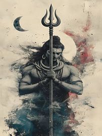 The Strength Of Mahadeva Trisula by Art Kingdom