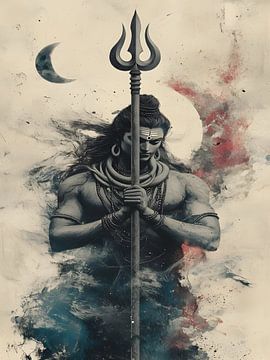 The Strength Of Mahadeva Trisula by Art Kingdom