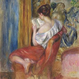 Vrouw leest - Pierre-Auguste Renoir van Mooie Meesters