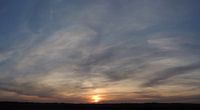 een zonsondergang zonder spektakel