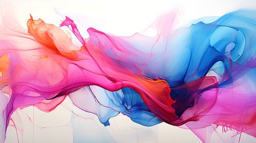 Abstracte organische beweging pop of colour