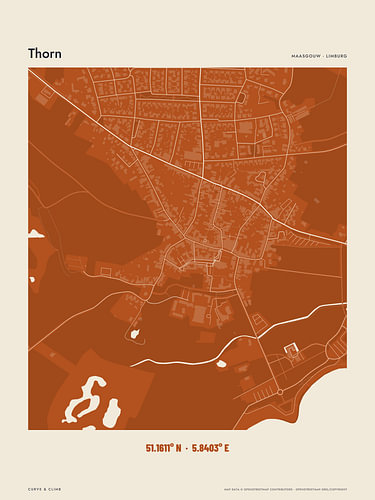 Thorn map in burnt orange