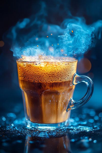 hot cup of coffee or tea by Egon Zitter