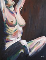 Nackte Frau