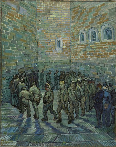 The Prison Courtyard, Vincent van Gogh by Masterful Masters