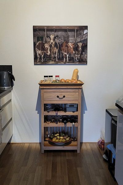 Customer photo: Dutch cows in an old barn by Inge Jansen, on ArtFrame