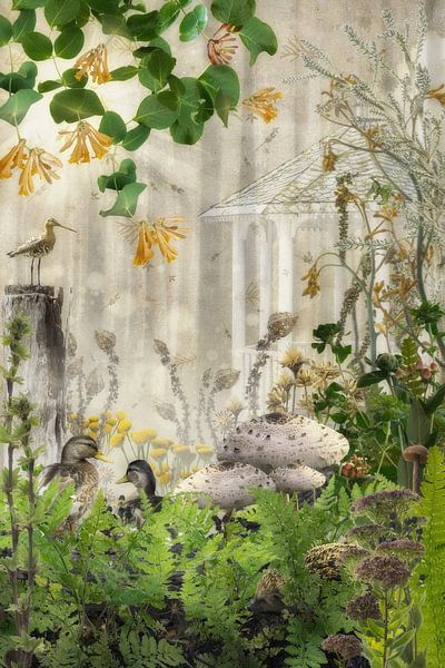 Rustic forest scene in autumn. by Klaartje Majoor