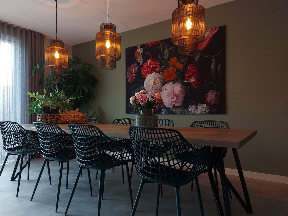 Stilleven met bloemen in een glazen vaas, Jan Davidsz. de Heem 