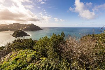 City and beach views of San Sebastian