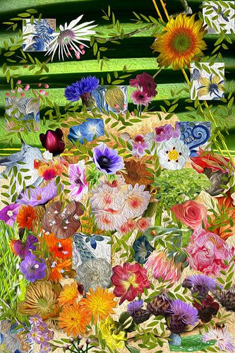 Rijkgevuld Bloemstilleven (art project)