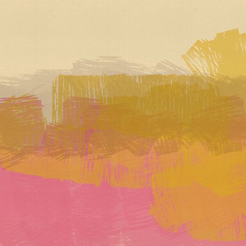 Abstracte minimalistische schilderij van een landschap 007