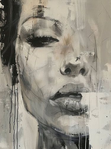 Portrait abstrait moderne