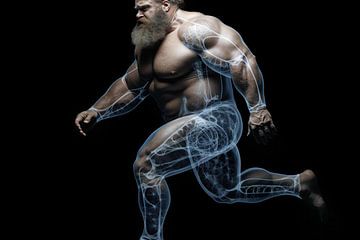 Krachtige anatomie van BEARpictureart