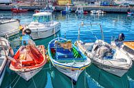 HDR boten in de haven van Puerto de Mogán een kustplaats in het zuidwesten van Gran Canaria van W J Kok thumbnail