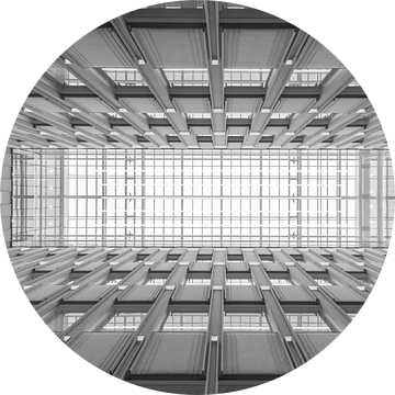 Het architectonisch plafond van het Blaak House in Rotterdam van MS Fotografie | Marc van der Stelt