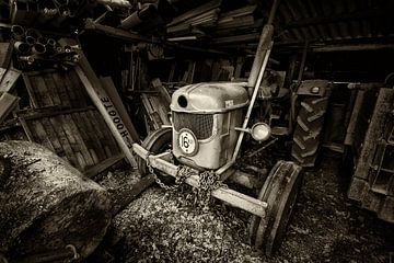 Oude tractor van Halma Fotografie