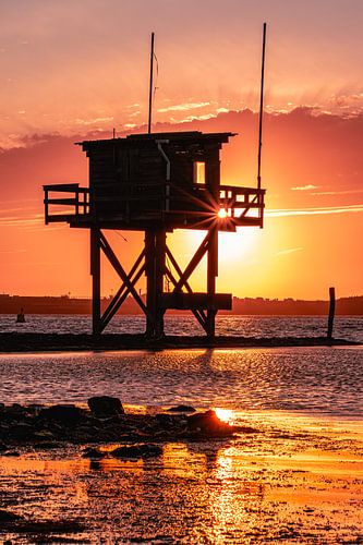 Zonsondergang kust Scharendijke