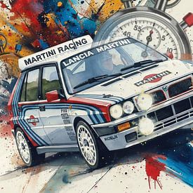 Lancia Delta Integrale Martini Racing - A legend for your wall ART1 by Ingo Laue