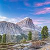 Dolomites over Lagazuoi, Tofano di Rozes and Cortina at sunset by Dieter Meyrl
