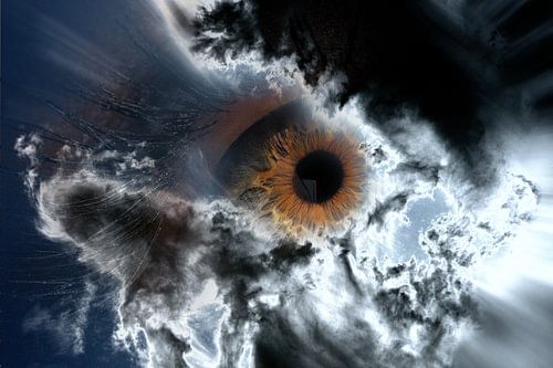 Eye behind the clouds
