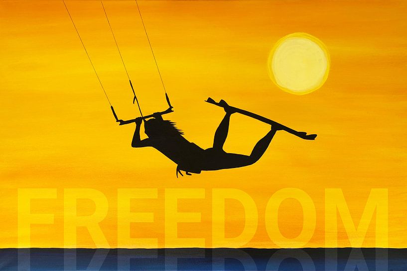 Kitesurfer Freedom van Martina Dormann