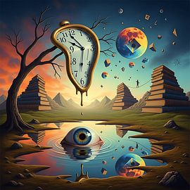 Floating Between Dreams and Reality by Aden Pink Studio