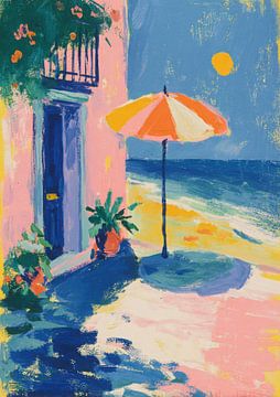 Zonsondergang op het strand van Niklas Maximilian