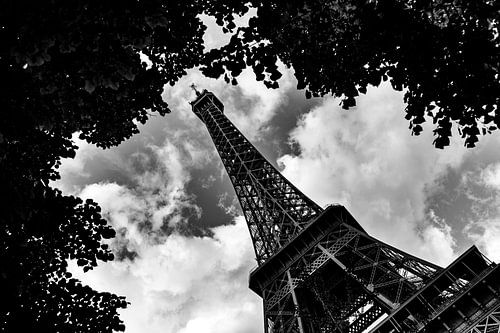 Eiffeltoren Zwart Wit by Sander van Mierlo