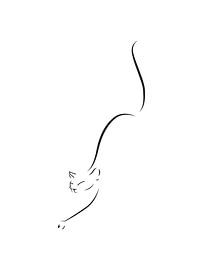 Katze, weiß von Kemona art