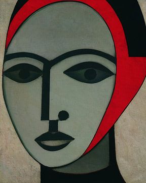 Abstract portret van een vrouw