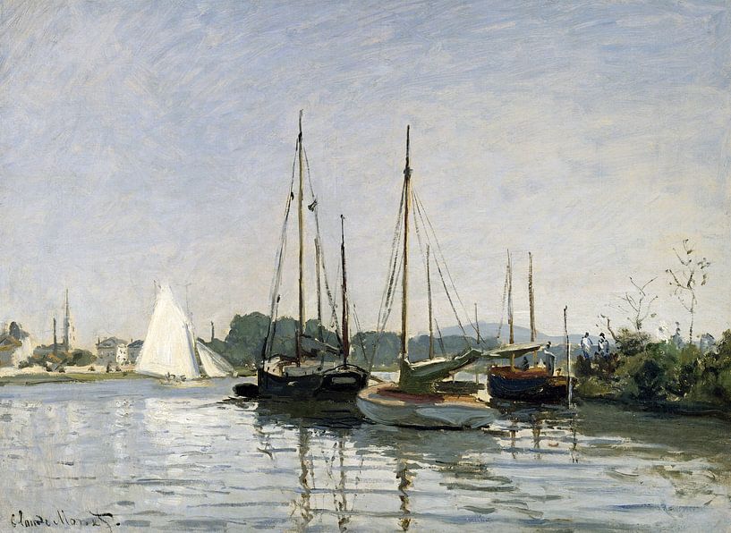 Claude Monet,Pleasure boats Argenteuil by finemasterpiece