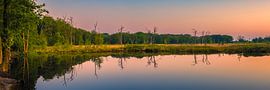 Panorama of a sunrise in Appelbergen by Henk Meijer Photography