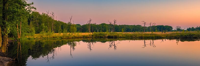 Panorama of a sunrise in Appelbergen by Henk Meijer Photography
