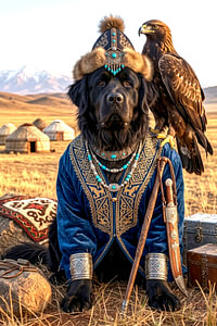 New Foundlander als Kazachse Waakhond.