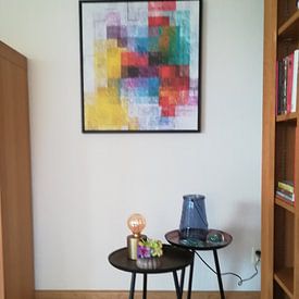 Customer photo: linear I by Kay Weber, on canvas