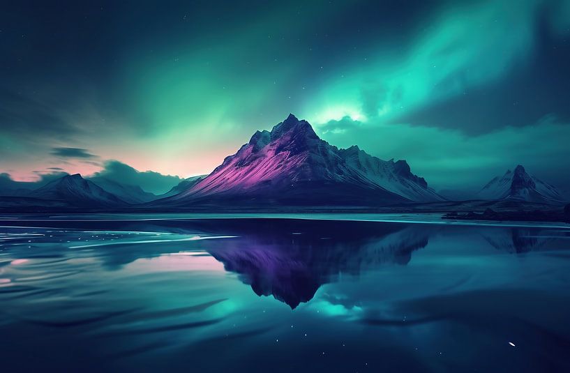 Magische Polarlichter in Norwegen von fernlichtsicht