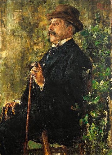 Antonio Mancini - Portret van John Lowell Gardner